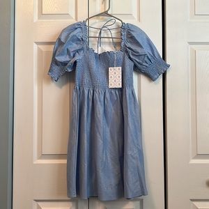 Hill House Athena Dress in Light Blue Glitter